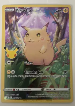 Pikachu 005/025 Celebrations NM Ultra Rare Pokemon Card - Image 1