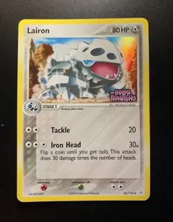Pokemon Card-Lairon -Holo-Ex Holon Phantoms-45/110-ENG-Stamped-Near Mint - Image 1