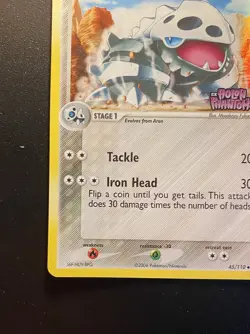 Pokemon Card-Lairon -Holo-Ex Holon Phantoms-45/110-ENG-Stamped-Near Mint - Image 5