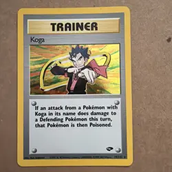 Pokemon TCG Koga Trainer Gym Challenge Holo Card 19/132 Rare - Image 1