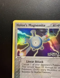 Pokemon Card-Magnemite -Holo-Ex Delta Species -70/113-ENG-Stamped-Near Mint - Image 3