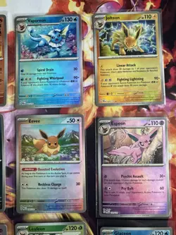 Prismatic Evolutions Complete 9 Card Eeveelution Poke Ball Holo Set Pokemon TCG - Image 4