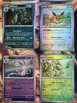 Prismatic Evolutions Complete 9 Card Eeveelution Poke Ball Holo Set Pokemon TCG - Image 5