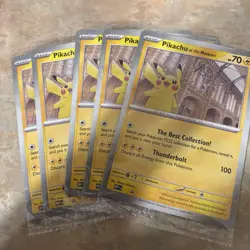 Pokemon Pikachu At The Museum Jumbo Card - Sealed x5 - Image 1