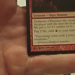 Magic: The Gathering Treasonous Ogre Creature Red Card 2/3 Randy Gallegos 36/210 - Image 5