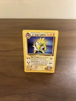 Pokemon TCG Lt. Surge's Jolteon Gym Challenge 28 Unlimited Rare Card - Image 1