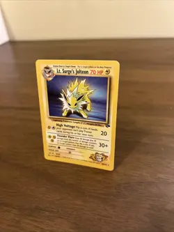Pokemon TCG Lt. Surge's Jolteon Gym Challenge 28 Unlimited Rare Card - Image 3