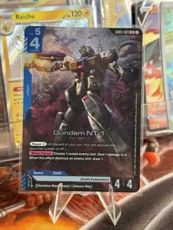 GUNDAM TCG: GUNDAM NT-1 - GD03-001 [LR] FOIL CARD - STEEL REQUIEM - Image 1