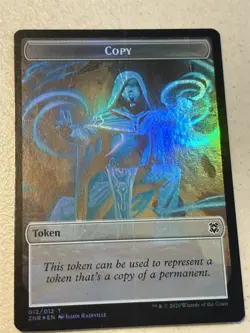 mtg foil token Kor Warrior // Copy, 004/012, Zendikar Rising, unplayed - Image 2