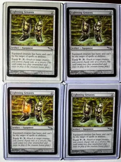 Lightning Greaves MTG Mirrodin x 4 - Image 1