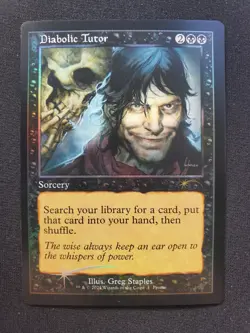 Diabolic Tutor - Foil - Wizards Play Network 2024 *NM* Mint MTG - Image 1