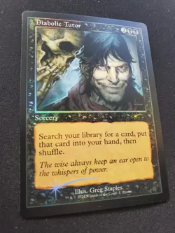 Diabolic Tutor - Foil - Wizards Play Network 2024 *NM* Mint MTG - Image 3