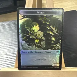 MTG *1x Wurm | Ooze (deathtouch) foil Token* (NM) Double Masters Magic - Image 1