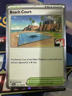 Pokemon - Beach Court Cosmo Holo 167/198 - Pokemon Play Series 4 Prize Pack - Image 1