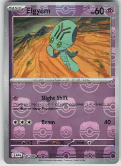 Pokemon Elgyem (Master Ball Pattern) 040/086 SV: Black Bolt Common NM - Image 1