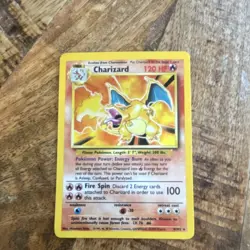 Pokemon Charizard Base Set Holo Rare 4/102 120 HP Wizards of the Coast Card - Image 1