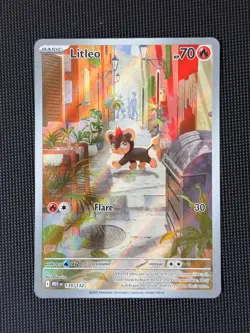 Pokemon: Litleo - 139/132 - ME01: Mega Evolution (MEG) Holo Illustration Rare - Image 1