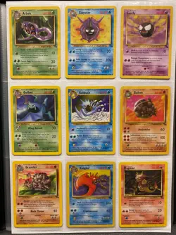 Near Mint - Fossil Set Complete Common and Uncommon Pokemon Cards 1999 WOTC - Image 1