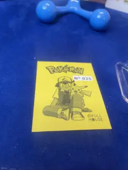 Pokemon TCG Rainbow Foil Pikachu #025 Full house sticker - Image 3
