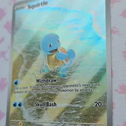 Pokemon TCG Squirtle Scarlet & Violet 151 Illustration Rare Holo 170/165 60HP - Image 3