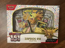 Pokemon TCG Scarlet & Violet 151 Zapdos ex Collection Box NEW Factory Sealed - Image 1