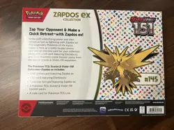 Pokemon TCG Scarlet & Violet 151 Zapdos ex Collection Box NEW Factory Sealed - Image 2