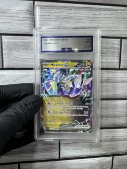 Pokemon TCG Miraidon EX 122/162 Temporal Forces Holo Flawless Grading Co 9 - Image 1