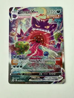 Pokemon Gengar VMAX Alternate Art Secret Rare Holo 271/264 Fusion Strike - Image 1