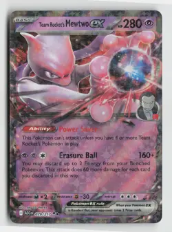 Pokemon - Team Rocket's Mewtwo ex - 079/217 Ascended Heroes - Double Rare - NM - Image 1