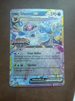 Pokemon Prismatic Evolutions Glaceon ex 026/131 Surprise Box Stamped Clean Copy - Image 1
