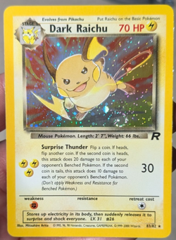 Pokemon TCG - Dark Raichu 83/82 Team Rocket Holo - *SWIRL* 🍥 - LIGHTLY PLAYED+ - Image 3