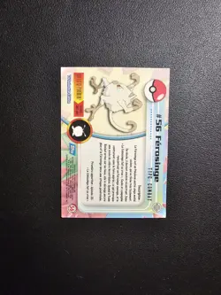 Carte Pokemon Ferosinge 56 TOPPS Serie 1 Francais - Image 2
