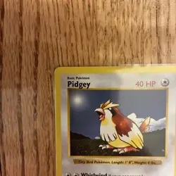 1999 Pokemon TCG Pidgey 57/102 Shadowless Base Set WOTC Non-Holo Common LP - Image 2