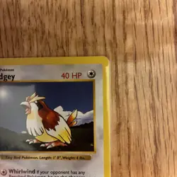 1999 Pokemon TCG Pidgey 57/102 Shadowless Base Set WOTC Non-Holo Common LP - Image 3