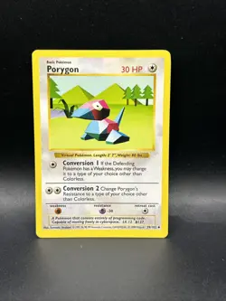 Shadowless Porygon 39/102 Pokemon Vintage 1999 WOTC Base Set - Image 1
