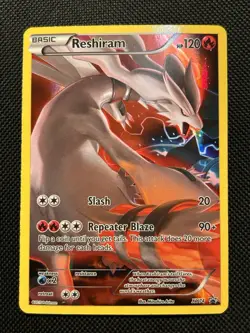 Pokemon - Reshiram XY74 XY Promo - Full Art Holo LP/DMG (see pics) - Image 1