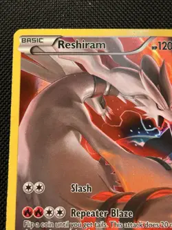 Pokemon - Reshiram XY74 XY Promo - Full Art Holo LP/DMG (see pics) - Image 3