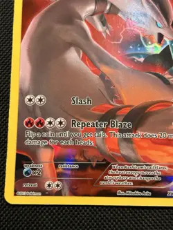 Pokemon - Reshiram XY74 XY Promo - Full Art Holo LP/DMG (see pics) - Image 4