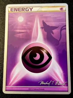 Espeon Art HGSS Psychic Energy NM 2010 World Championships Pokemon Deck Promo! - Image 1