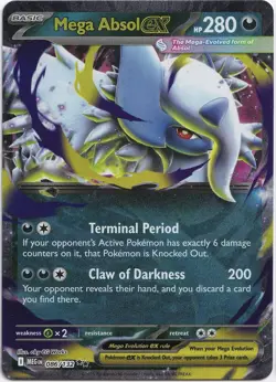 Pokemon Mega Absol ex Double Rare Mega Evolution 086/132 NM Englisch - Image 1