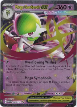 Pokemon Mega Gardevoir ex Double Rare Mega Evolution 060/132 NM Englisch - Image 1