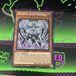 Yugioh Crystal God Tistina DUNE-EN089 1st Edition Secret Rare NM - Image 1