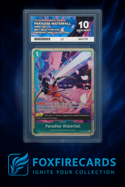Paradise Waterfall OP01‑057 Premium Collection – ACE 10 GEM MINT – One Piece TCG - Image 1
