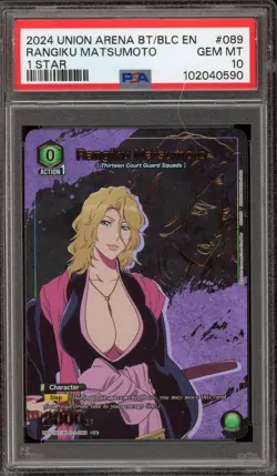 Union Arena Rangiku Matsumoto 1 Star #089 PSA 10 Gem Mint - Image 1