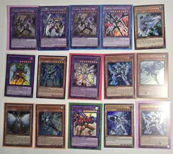 Yugioh TCG Elemental Hero Card Lot 15 Secret/Holo Rare NM/M - Image 1