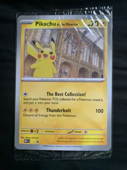 Pikachu at the Museum Jumbo Card [Original Sealed] - Image 1