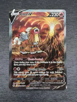 Pokemon TCG Entei V GG36/GG70 Crown Zenith Galarian Gallery Holo Card Near Mint - Image 2
