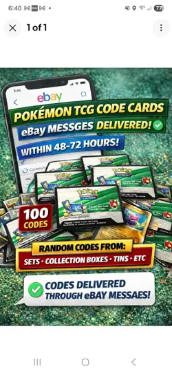 150 Pokemon TCG Code Cards | eBay Message Delivery | TCG Live Codes - Image 1