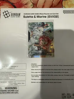 Bandai Gundam Card Game Suletta And Miorine Evx02 Official Playmat And Card Set - Image 2