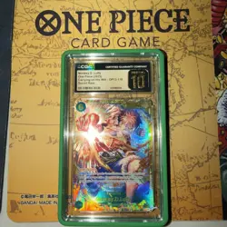 PRISTINE 10 Monkey D. Luffy SEC OP13-118 2025 ONE PIECE Card - Image 3